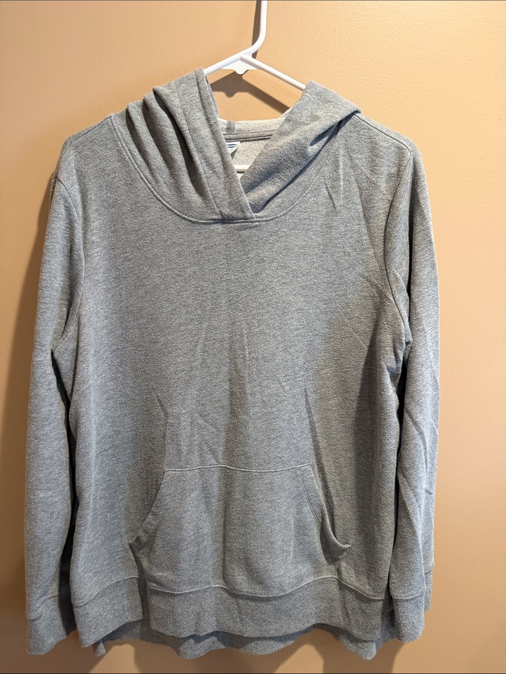 Old Navy Men's Heather Gray Hooded Pullover Sweatshirt